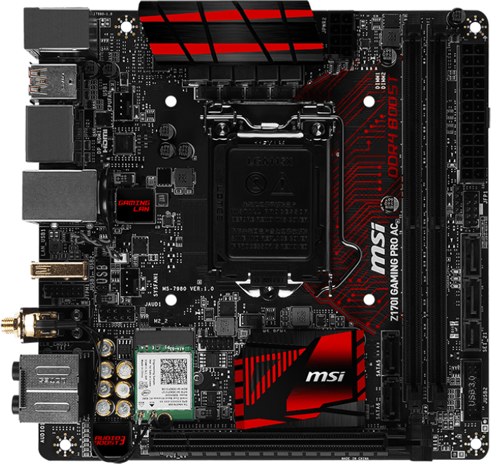 Msi z170i gaming pro ac обзор